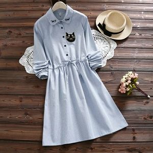 Cute Vintage Lolita Tunic Shirt dress
